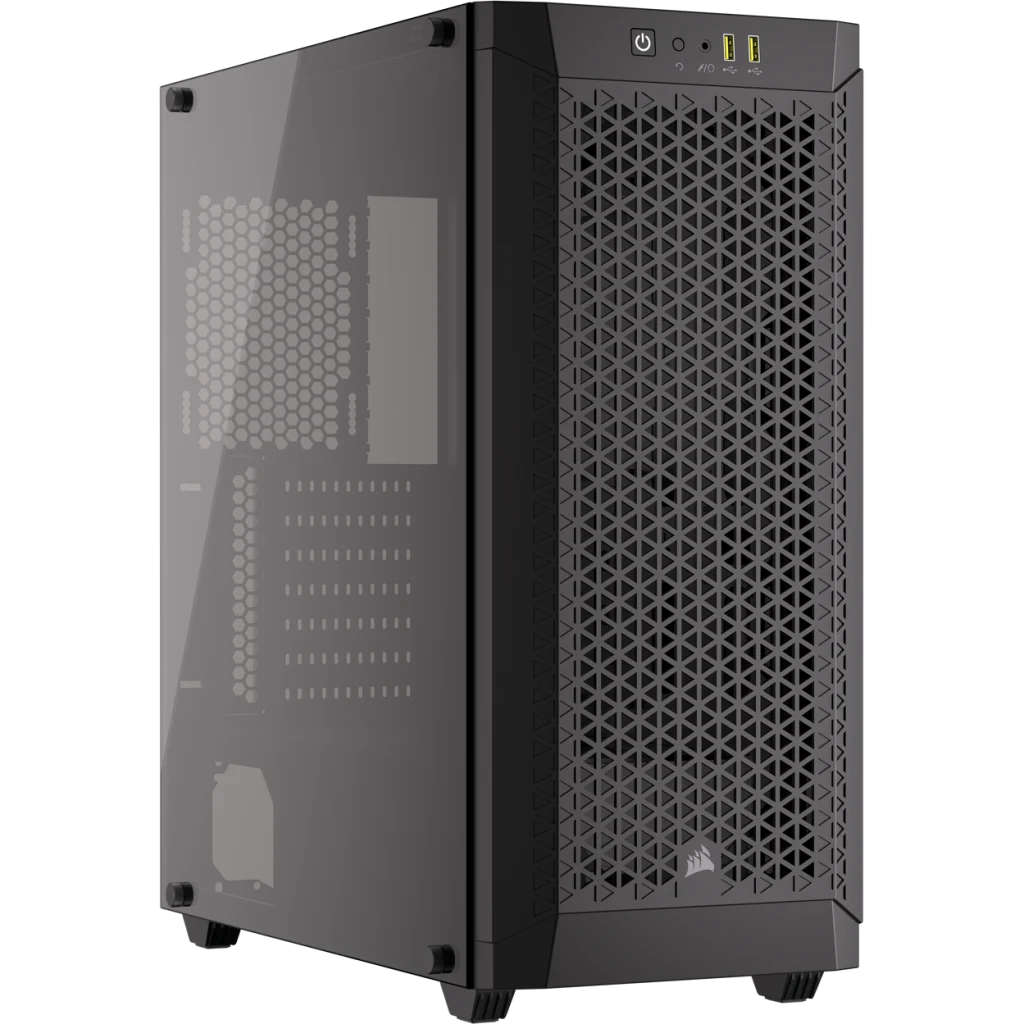 CORSAIR 480T Airflow Mid Tower - Negro, Vidrio Templado, Alto Flujo de Aire ATX