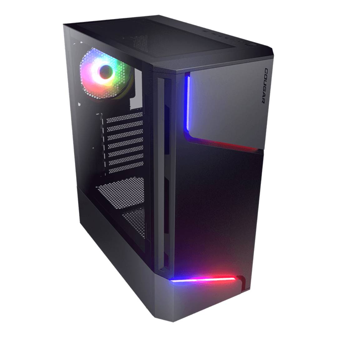 COUGAR - Cougar MX360 RGB - S/Fuente - ATX - Negro - Incluye 1 Fan Trasero 120 mm ATX