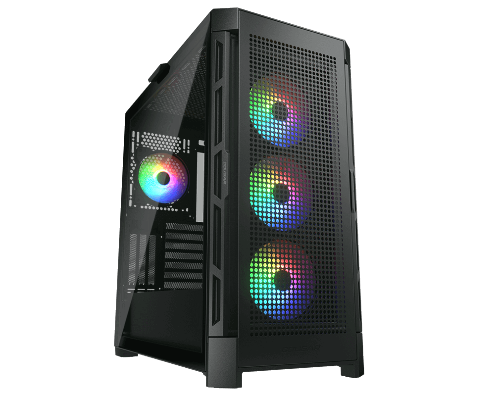 Imagen del COUGAR - Cougar DUOFACE PRO RGB - S/Fuente - E-ATX - Negro - Incluye 4 ventiladores 120 mm RGB, 3 frontal, 1 posterior E-ATX
