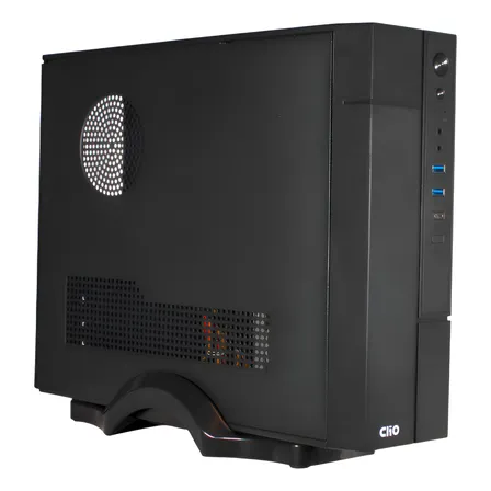 CLIO - Clio Slim S609 - Incluye Fuente de Poder 500 W - Micro ATX - Negro (Incluye 1 Fan / Superior / 80mm) Micro ATX