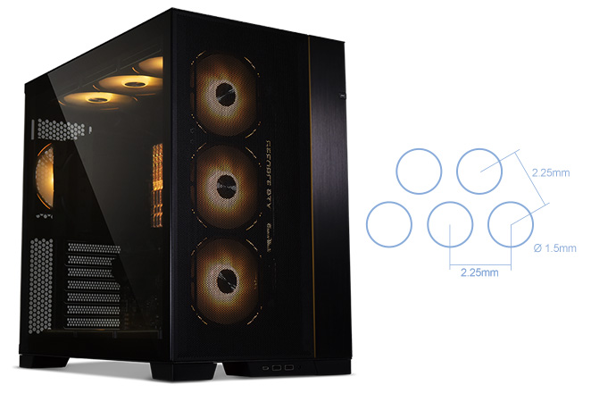 LIAN LI AIRFLOW LIAN LI O11D EVO Front Mesh Kit WHITE G89.O11DE-4W.00  O11DE-4W ATX
