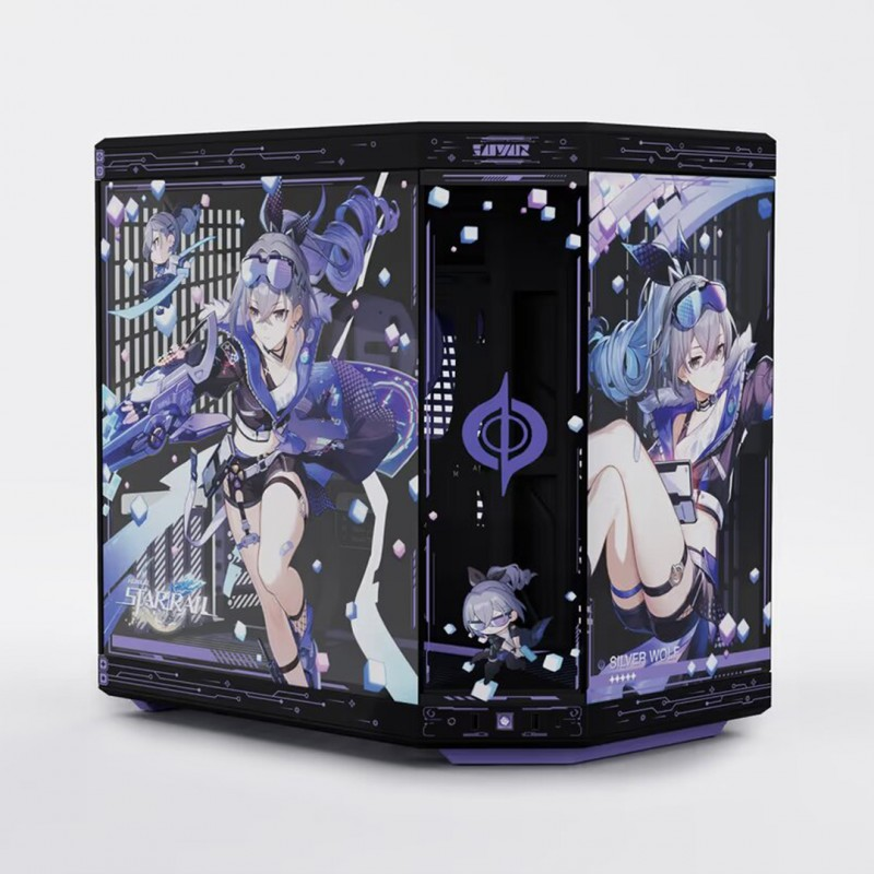 HYTE Y70 SILVER WOLF BUNDLE – EARLY BIRD, ATX con Riser PCIe 4.0 Incluido (NO INCLUYE LCD) CS-HYTE-SW-Y70-EB ATX