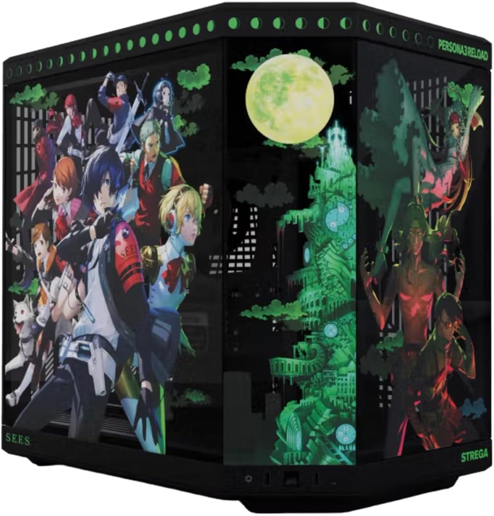 HYTE Y70 Persona 3 Reload Official Mid-Tower ATX Gaming PC Desktop Case - Panoramic Tempered Glass PCIE 4.0 Riser Cable Included ATX