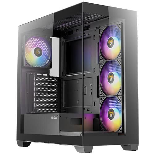ANTEC CX300 WHITE ARGB x4 FAN ARGB Mid Tower, ATX, Paneles de Vidrio Templado 0-761345-10151-6 ATX