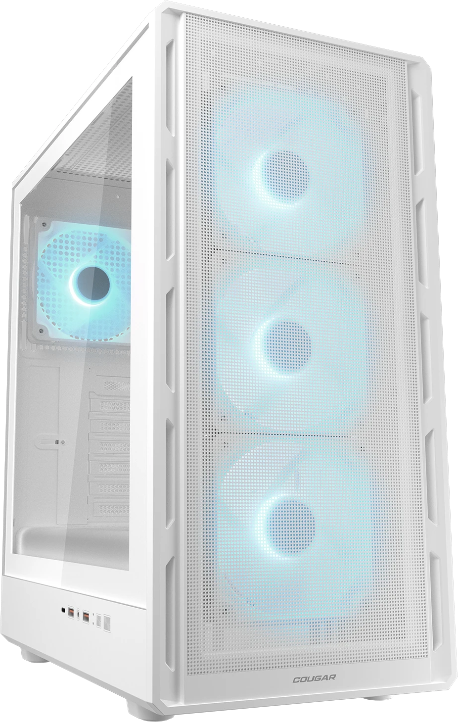 Imagen del COUGAR AIRFACE PURE PRO WHITE 4 ventiladores 120 mm RGB incluidos ATX