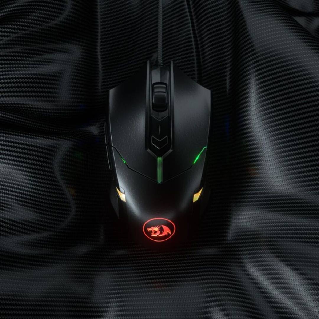 Redragon Mouse Gamer  Centrophorus 2 7200DPI RGB - Negro 7200DPI
