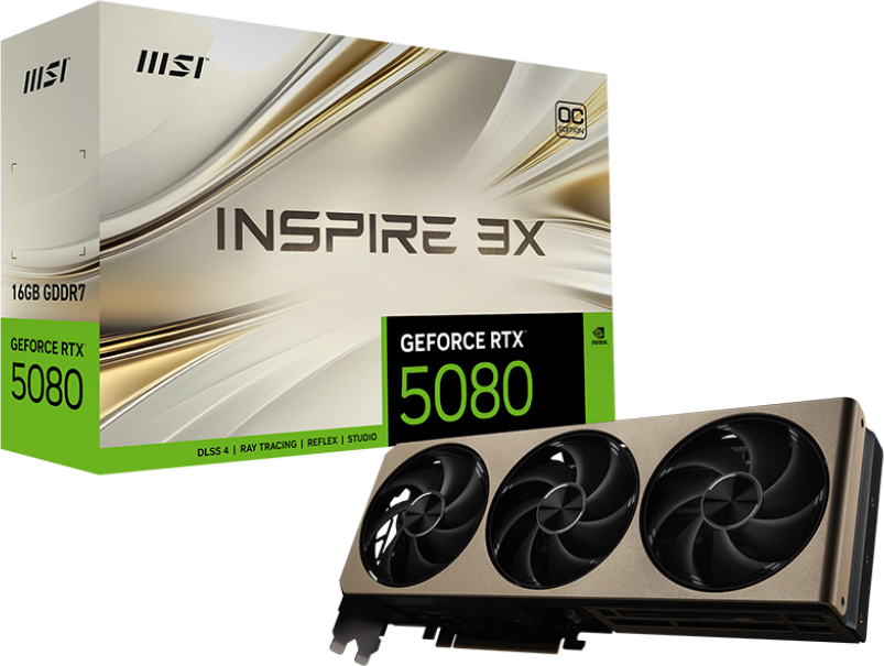 Imagen del MSI Geforce RTX 5080 16G OC