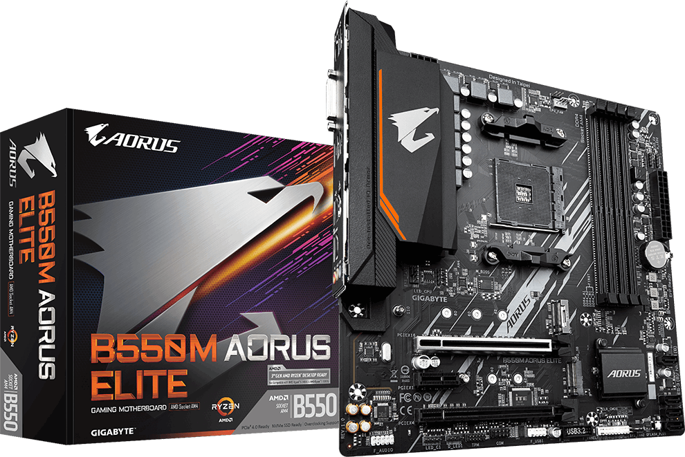 Imagen del Gigabyte B550M K, Micro ATX, , PCIe 4.0 AM4 B550