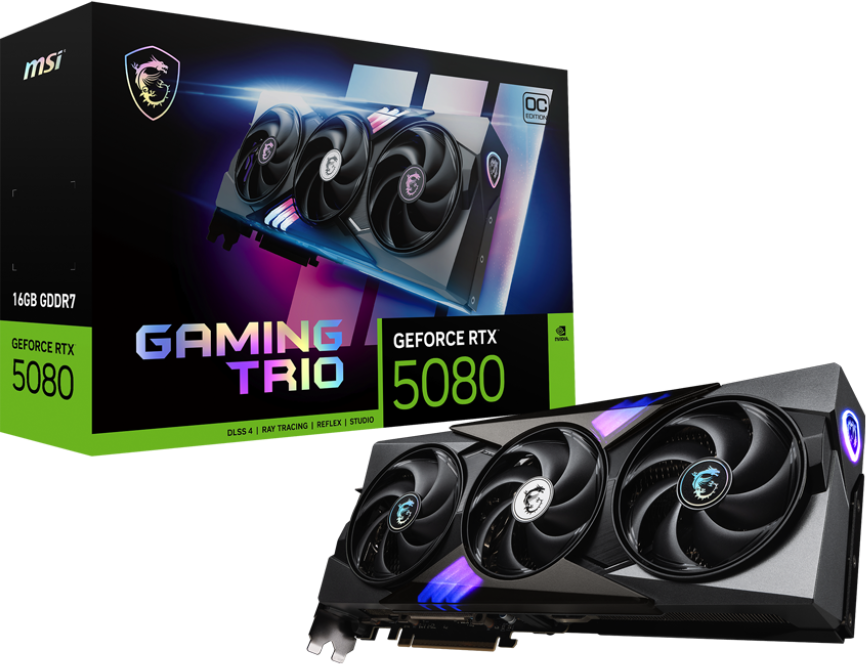 Imagen del MSI Geforce RTX 5080 16G Gaming Gaming Trio OC