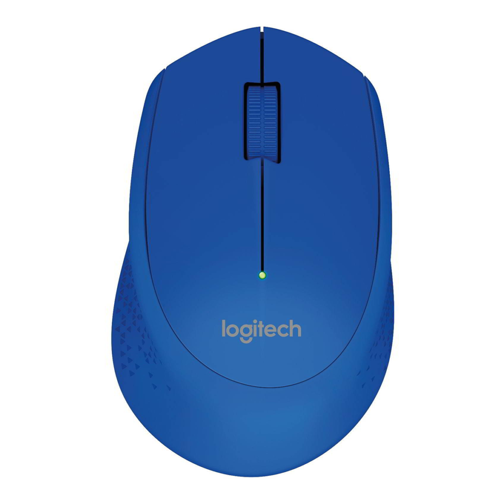 Logitech Mouse Inalambrico  M280 Azul Wireless 2.4GHz Inalámbrico