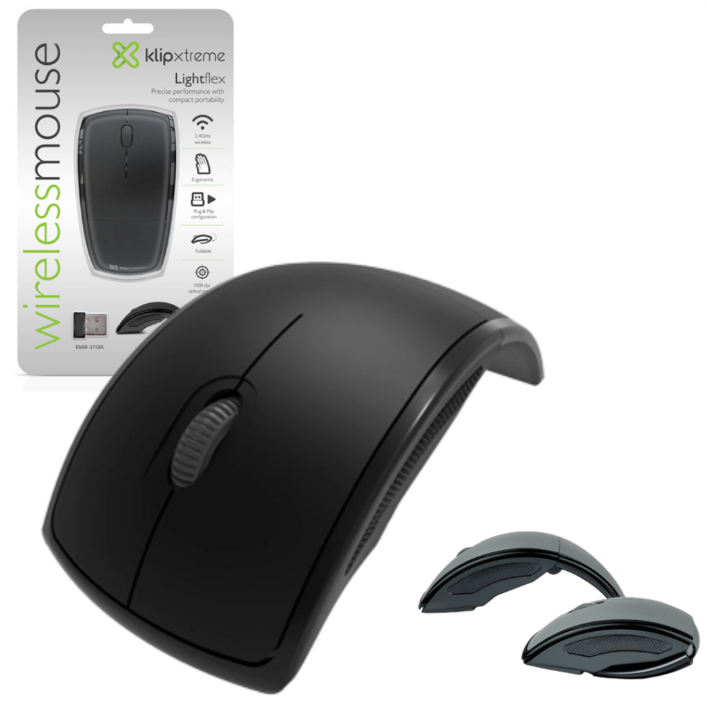 Imagen del Klip Xtreme - Mouse inalámbrico plegable Inalámbrico