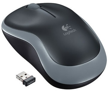 Logitech Mouse Inalambrico  M185 Rojo Inalámbrico
