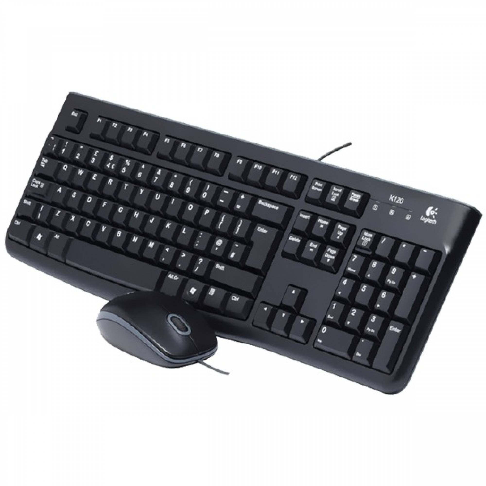 Logitech Kit Combo Teclado y Mouse  MK120 USB Alámbrico