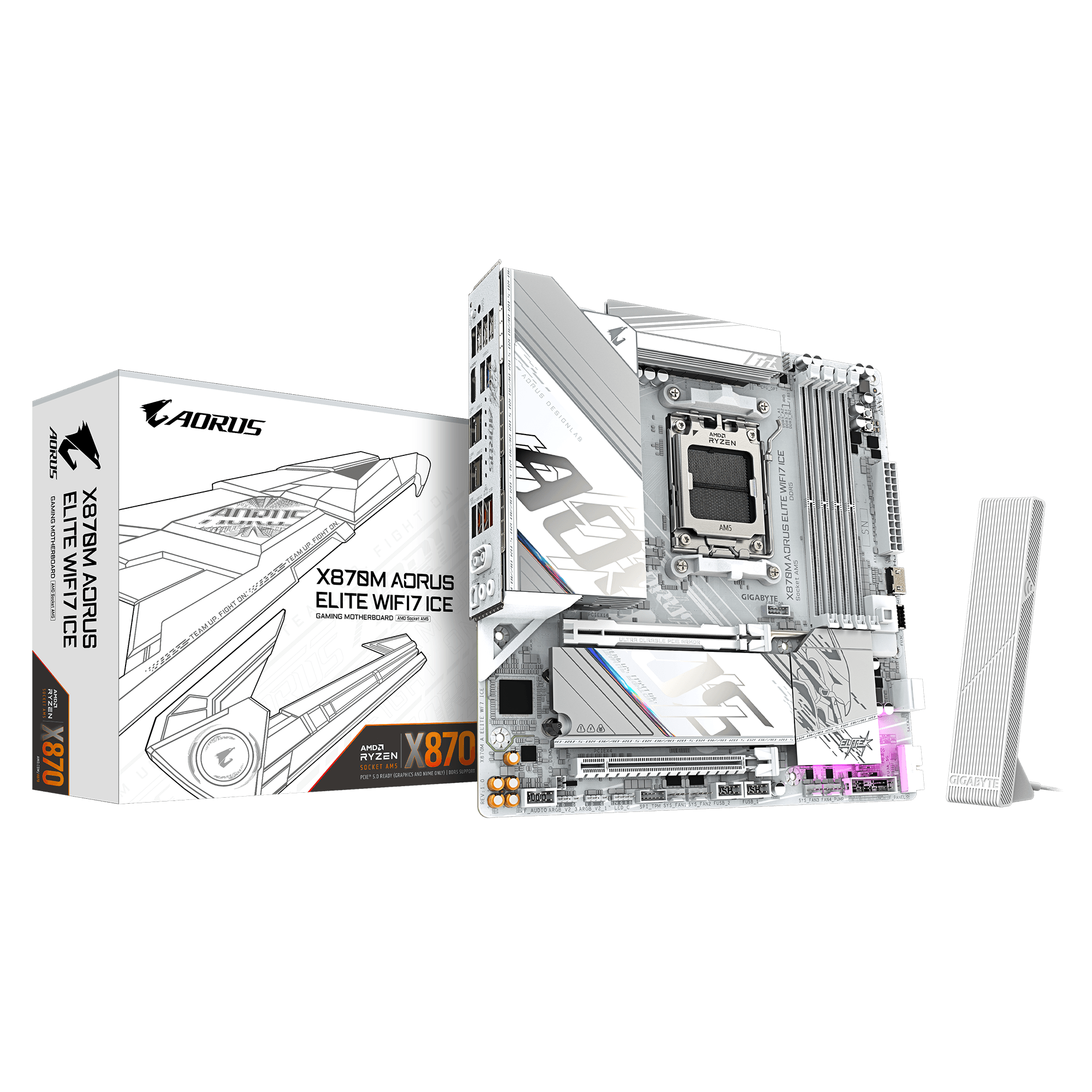 Gigabyte X870M AORUS ELITE WIFI7 ICE AM5 X870