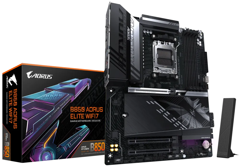 Imagen del Gigabyte B850 AORUS Elite WIFI7 ICE AM5 B850