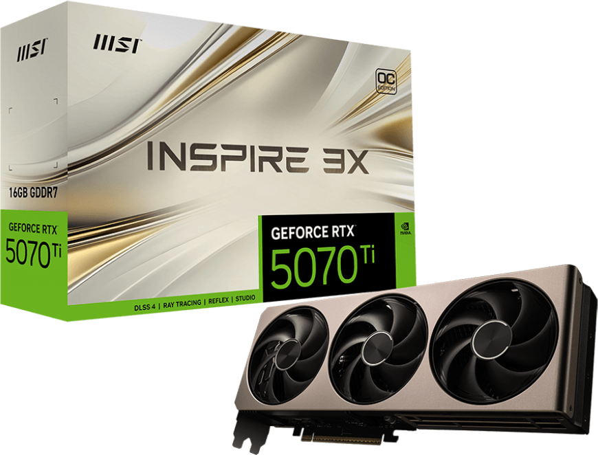 Imagen del MSI Geforce RTX 5070 TI 16G OC