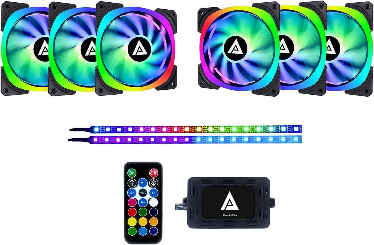 APEVIA Lp612L2S Lunar Pro 120mm RGB [6x]