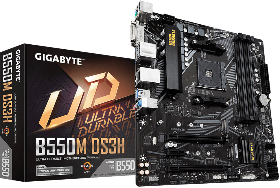 Imagen del Gigabyte B550M DS3H AC R2 AM4 B550