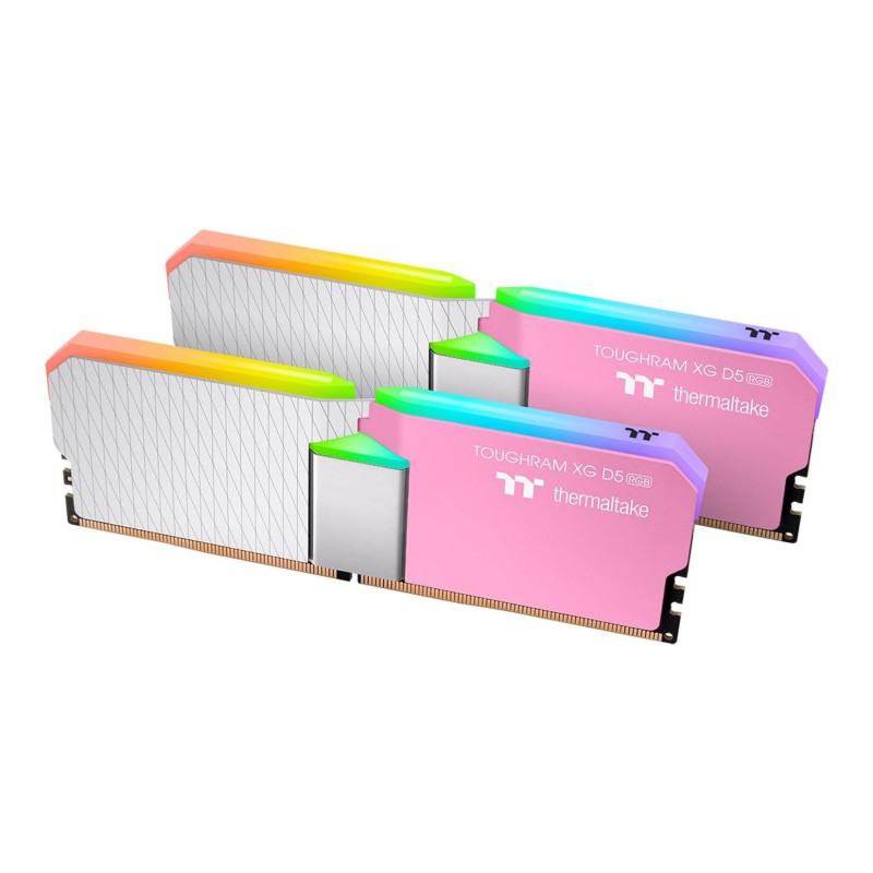 Imagen del Thermaltake TOUGHRAM XG RGB D5 Bubble Pink 32GB (2x16GB) DDR5 6000MT/s C36 Memoria, 16 LED, RG40D516GX2-6000C36B 32GB DDR5 6000MHz