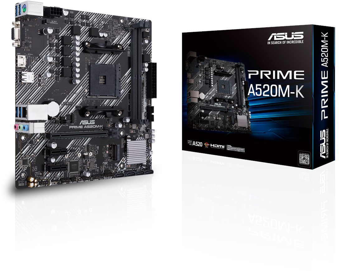 Imagen del Asus PRIME A520M-K AM4 A520