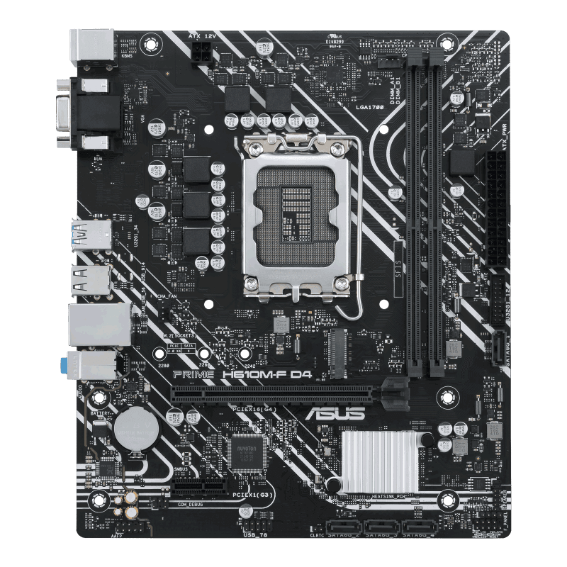 Asus PRIME H610M-F D4 ( , mATX, , PCIe 4.0) [PRIME-H610M-F-D4] LGA1700 H610