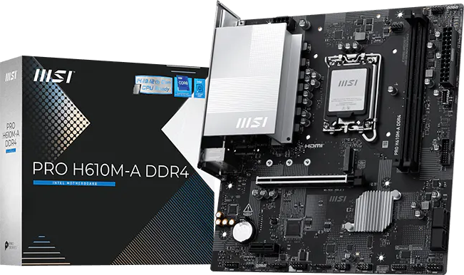 Imagen del MSI PRO H610M-A ( , H610, , mATX) [PRO-H610M-A- ] LGA1700 H610