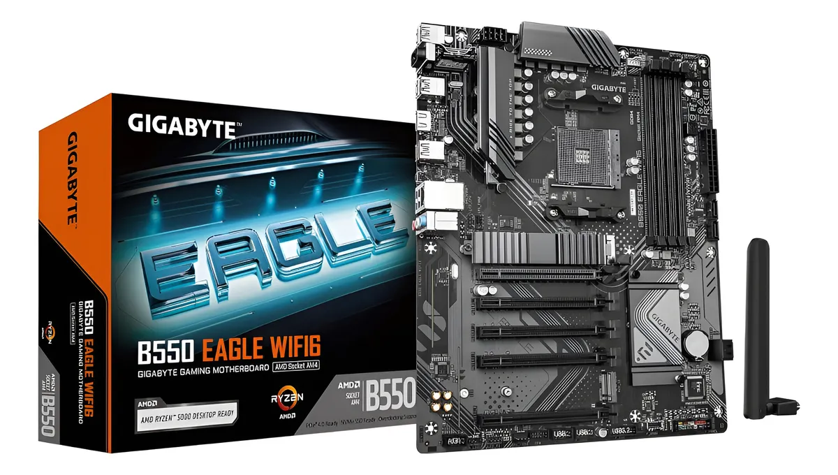 Imagen del Gigabyte B550 EAGLE WIFI6 AM4 B550