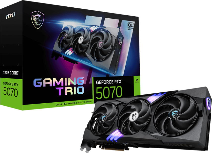 Imagen del MSI Geforce RTX 5070 TI 16G Gaming Gaming Trio OC [MSI-RTX5070TI-GOC]