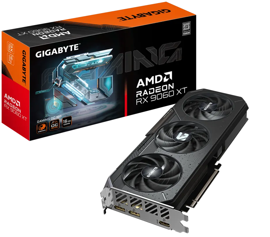 Imagen del Gigabyte Radeon RX 9060 XT 16G [GV-R9060XTGAMING OC-16GD]