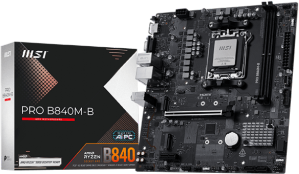 Imagen del MSI PRO B840M-B [PRO B840M-B] AM5 B840