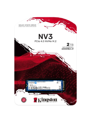 Kingston Kingston NV3 2 TB M.2 2280 PCIe 4.0 NVMe 6000MB/s 2TB PCIe 4.0