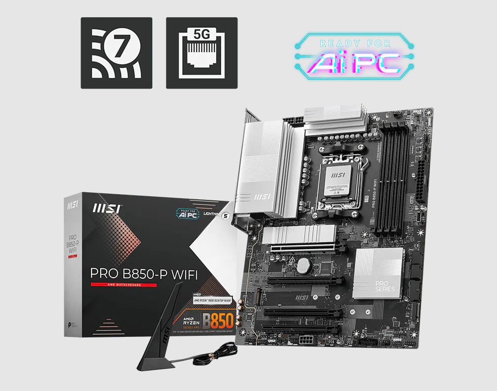 Imagen del MSI M/B MSI PRO B850-P WIFI AM5 B850