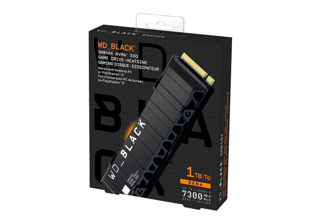 Imagen del Western Digital NVMe SSD 1TB | Western Digital Black SN850X con Disipador | PCIe 4.0 1TB PCIe 4.0