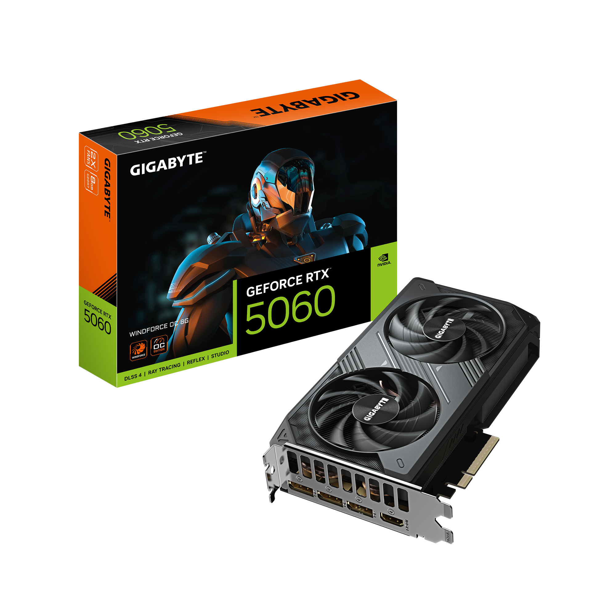 Imagen del Gigabyte Geforce RTX 5060 8G WindForce OC [GV-N5060WF2OC-8GD]