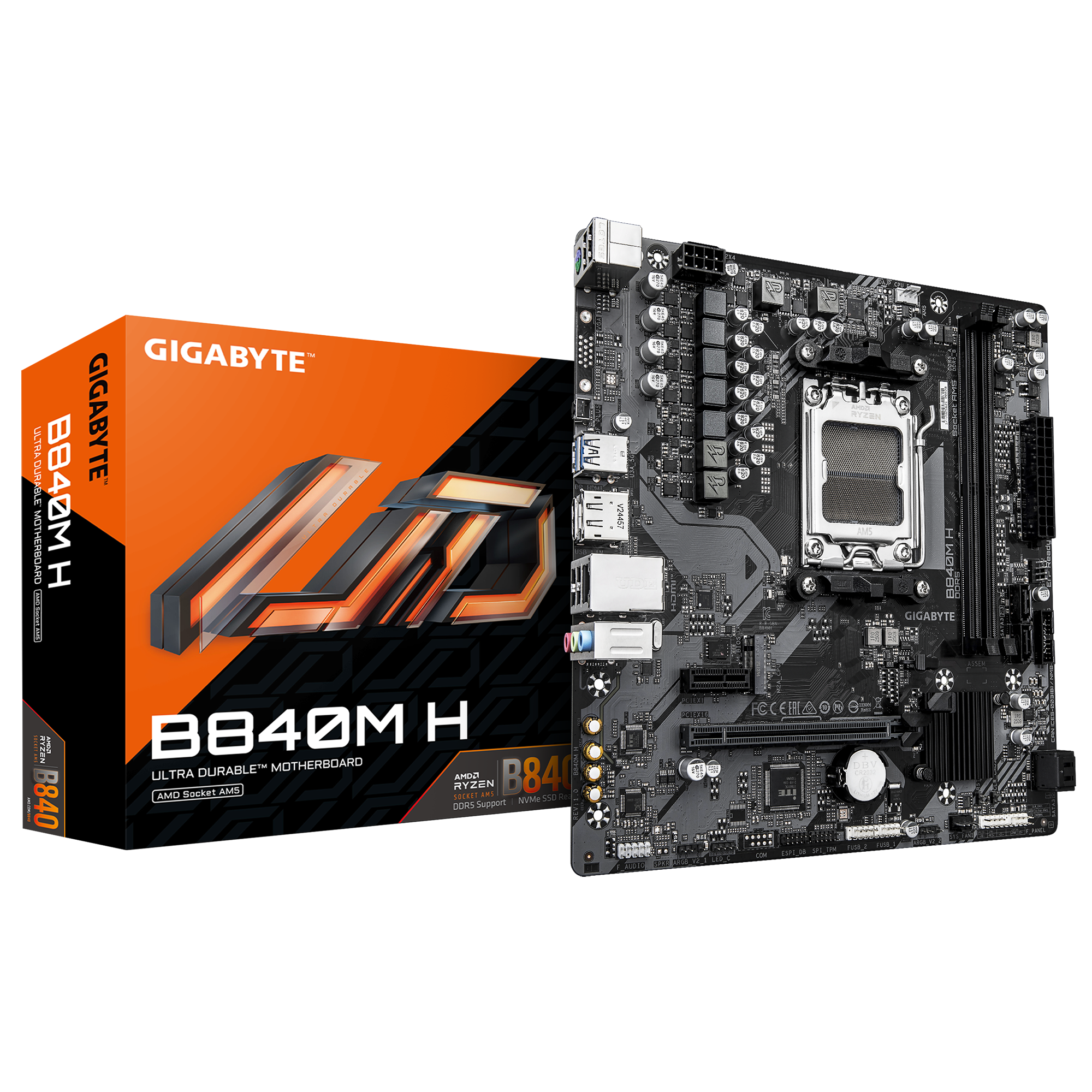 Imagen del Gigabyte B840M H AM5 B840